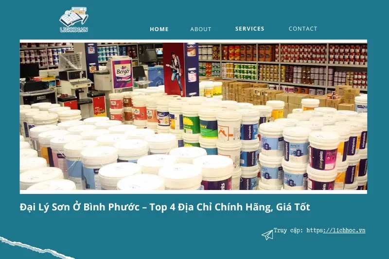 Top 4 đại lý sơn chính hãng, giá tốt nhất ở Bình Phước