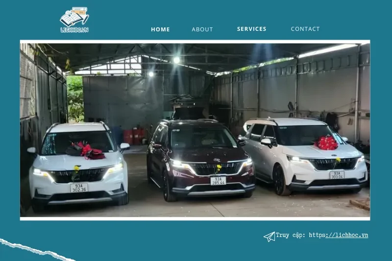 Dịch vụ thuê xe Lê Hoàng