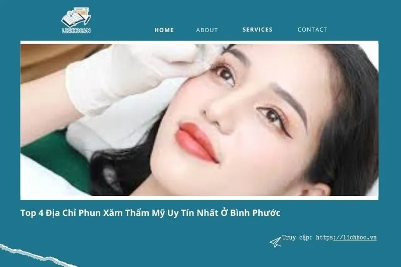 phun xăm thẩm mỹ ở Bình Phước