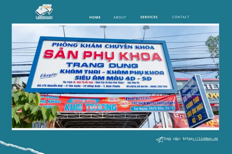 Phòng khám chuyên khoa sản phụ khoa Trang Dung