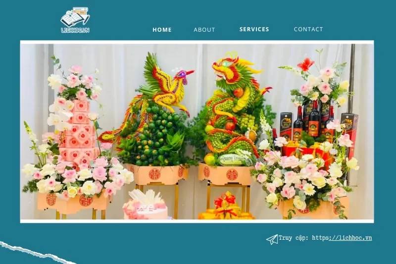 Shop hoa tươi và mâm quả cưới Tina