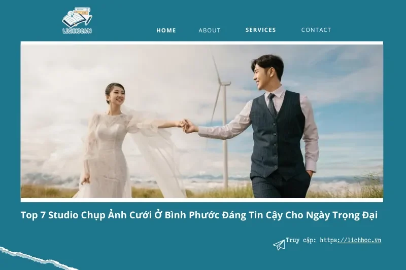 Top 7 studio chụp ảnh cưới chuyên nghiệp nhất tại Bình Phước 2025