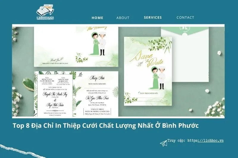 In thiệp cưới ở Bình Phước: 8 địa chỉ đẹp, chất lượng nhất