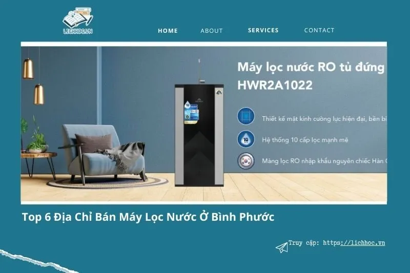 Máy lọc nước ở Bình Phước - Top 6 địa chỉ mua uy tín nhất