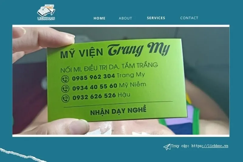 Mỹ Viện Trang My - "Nâng Tầm" Vẻ Đẹp Với Dịch Vụ Nối Mi Chuyên Nghiệp & Tận Tâm