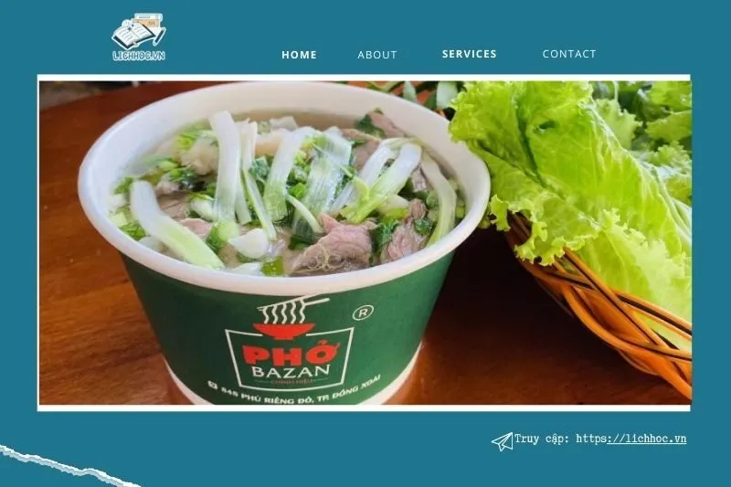 Phở Bazan Đồng Xoài – Tô phở đậm vị, thịt bò mềm thơm