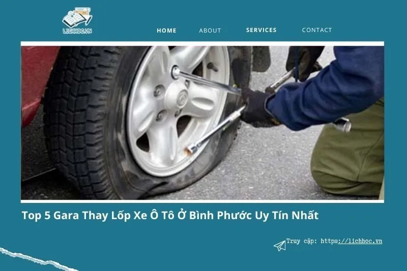 Thay lốp xe ô tô ở Bình Phước: Top 5 gara uy tín, chuyên nghiệp