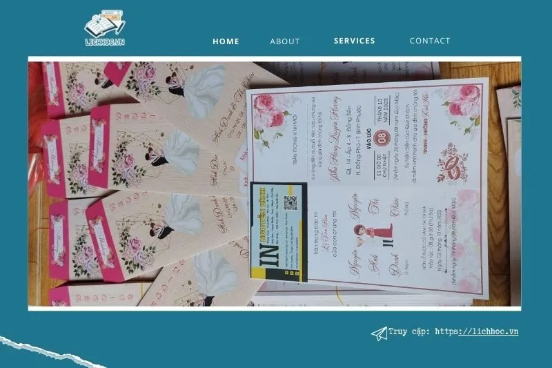 Thiệp cưới Nguyễn Bình